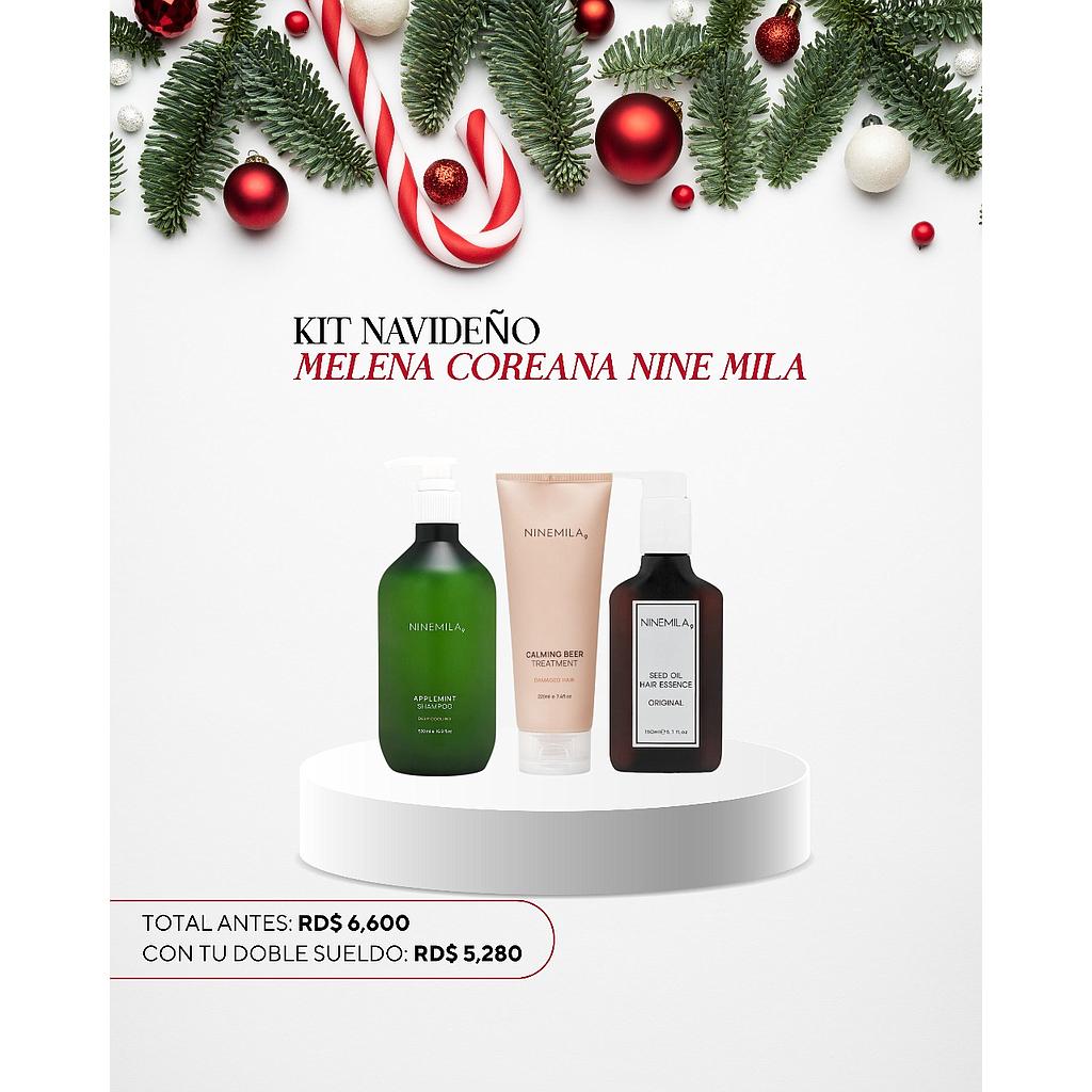 Kit Navideño Melena Coreana Nine Mila